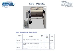 Batch Ball Mill